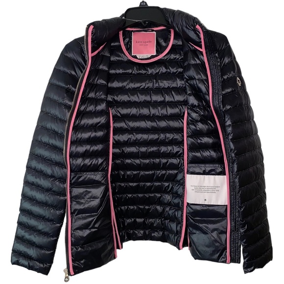 ♠️Kate Spade Black Packable Down Jacket - NWT♠️ - Picture 4 of 16